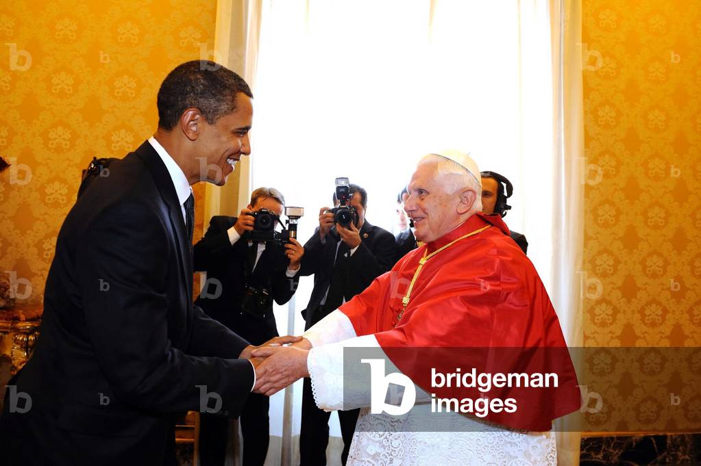 Barack Obama and pope Benedict XVI, Vatican, 2009 (photo)