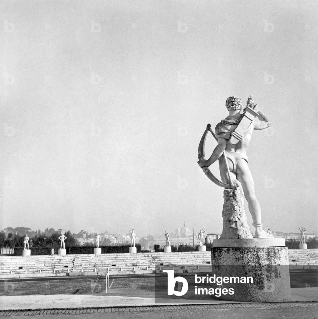 Stadio dei marmi, Rome, 1953 (b/w photo)