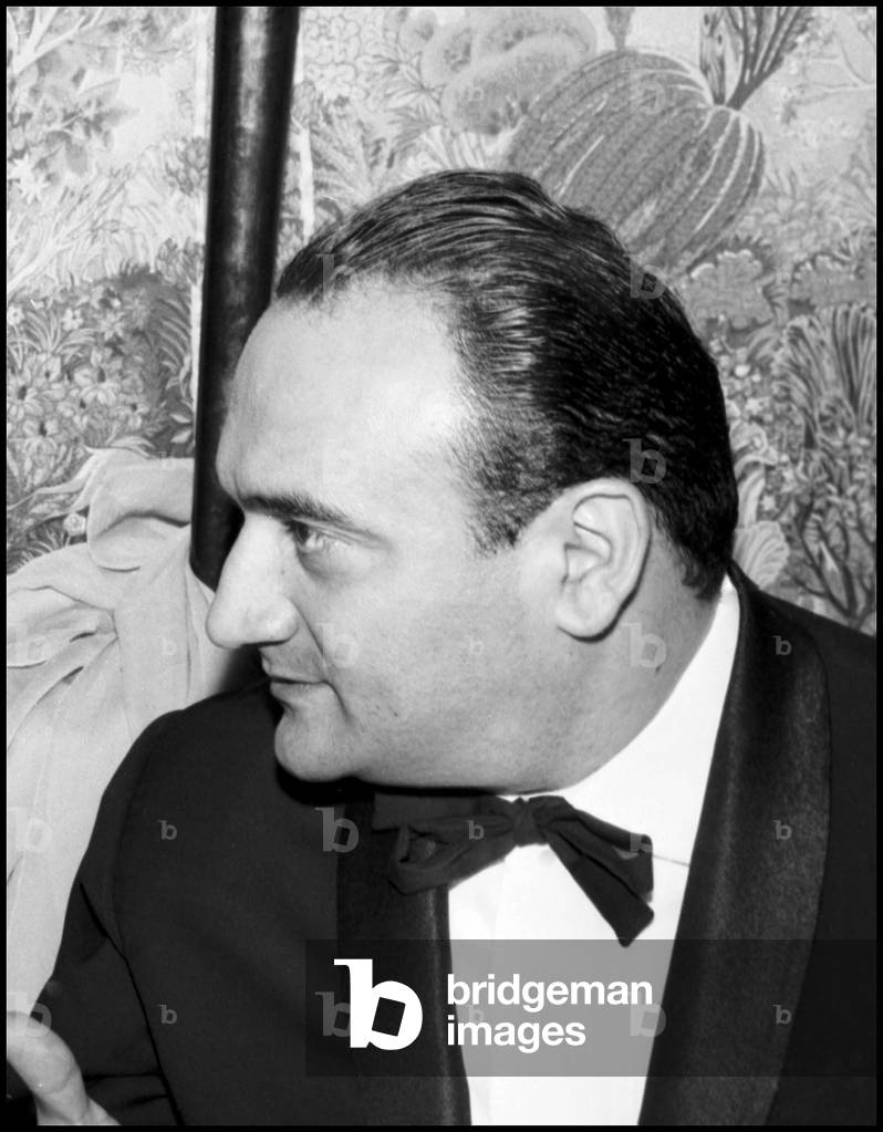 Portrait of the director Henri Verneuil, Paris, 21/09/1961 (b/w photo)
