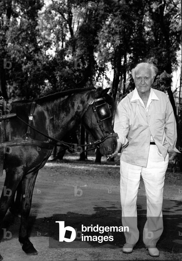 Leonida Repaci, Viareggio, Italy, 1972 (b/w photo)