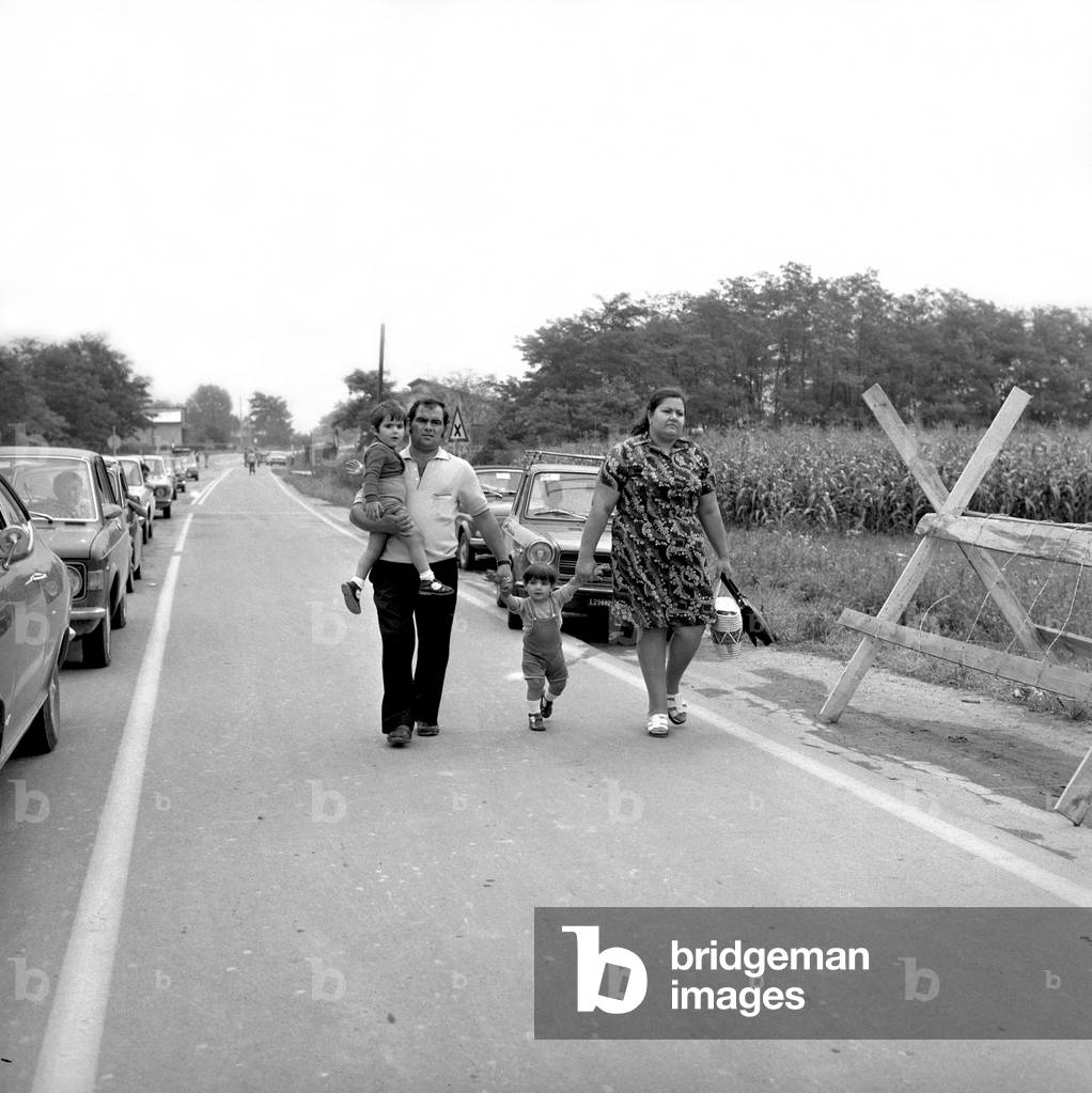 Environmental Disaster at ICMESA Factory, Seveso, 1976 (b/w photo)