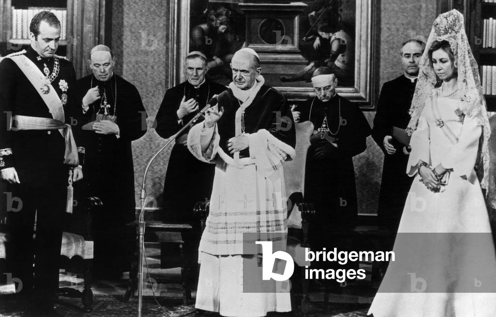 Paul VI with the Sovereign of Spain