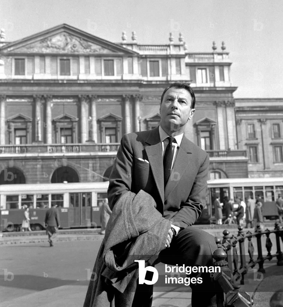 Nathan Milstein, Milan, 1962 (b/w photo)
