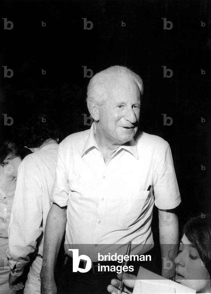 Herbert Marcuse, Milan, 1969 (b/w photo)