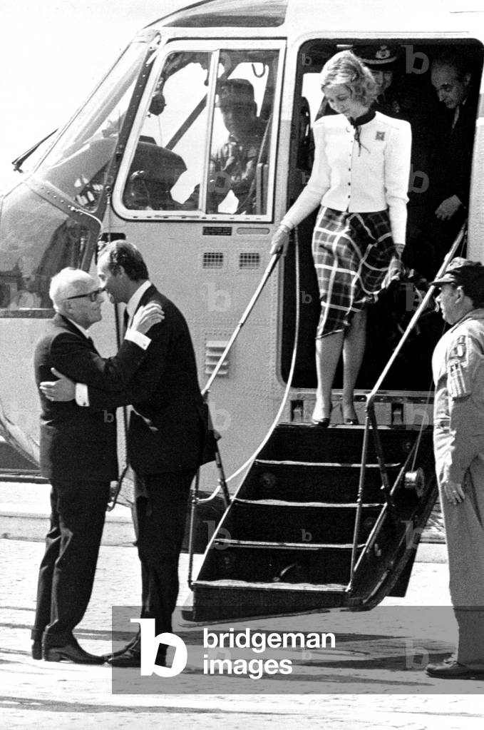 Official Visit to Rome of Juan Carlos I of Spain, 1981 (b/w photo)