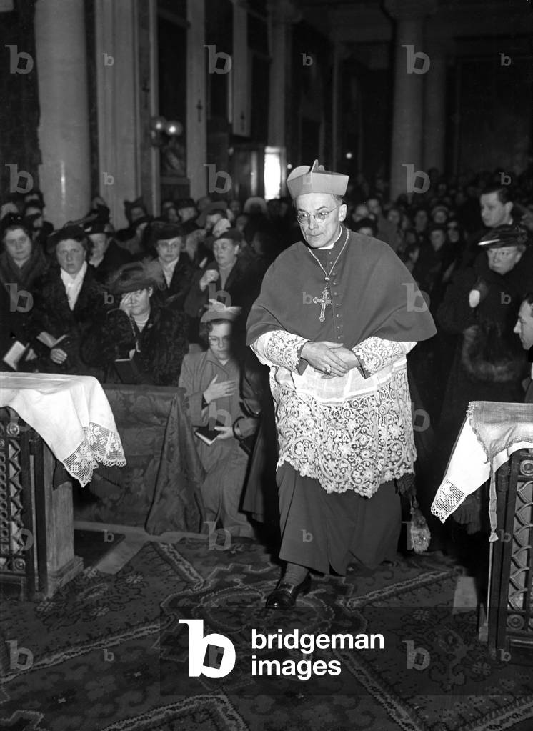 Cardinal Giuseppe Frings, 1950 (b/w photo)