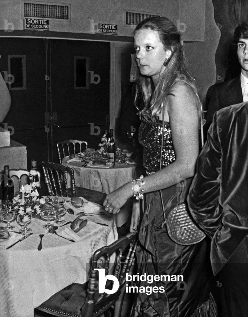 Princess Helene of Yugoslavia, Paris, France, 1981 (b/w photo)