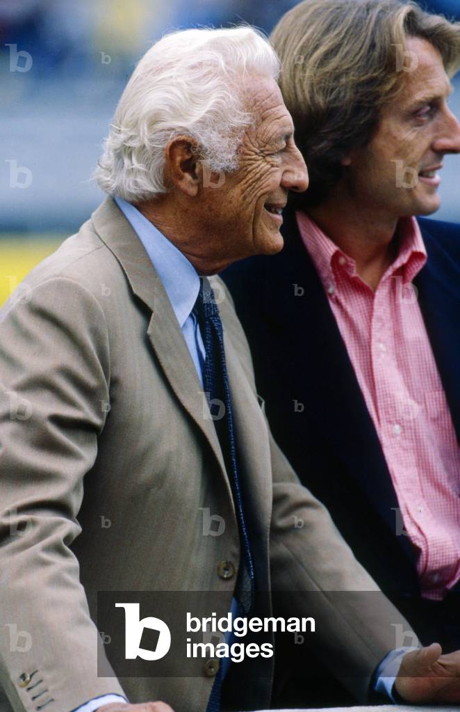 Gianni Agnelli and Luca Cordero di Montezemolo 1990s (photo)