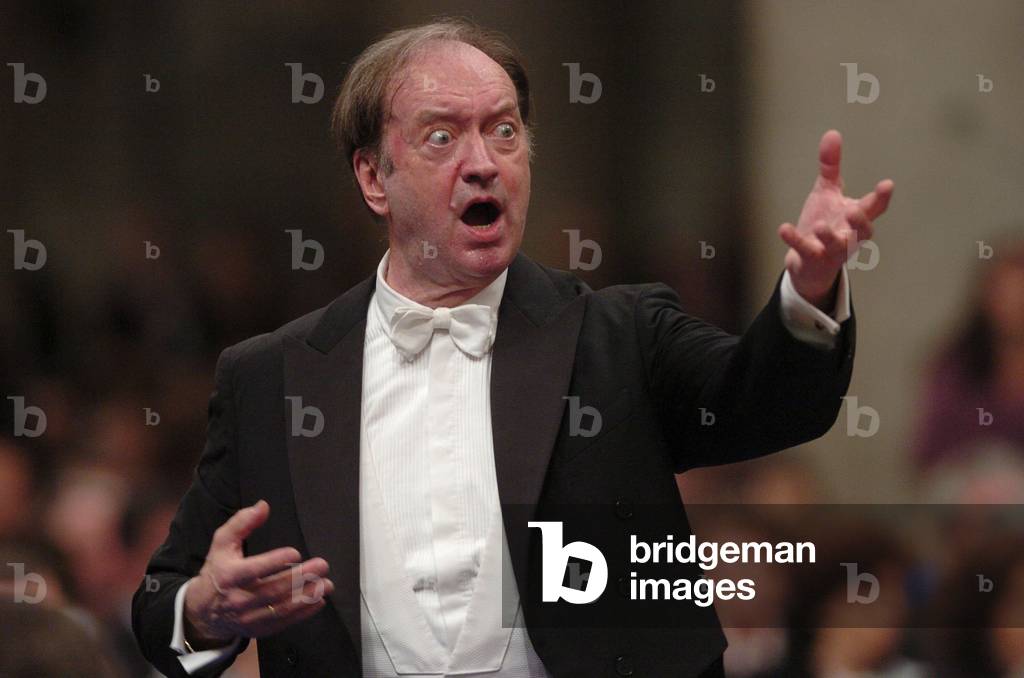 Nikolaus Harnoncourt at the International festival of sacred music and art in Basilica of Saint Paul Outside the Walls, Rome, 2003 (photo)