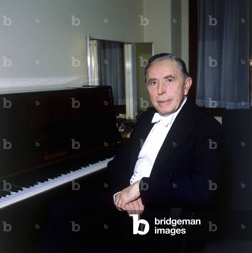 1986. Le pianiste tcheque Rudolf Firkusny (1912 - 1994). 
