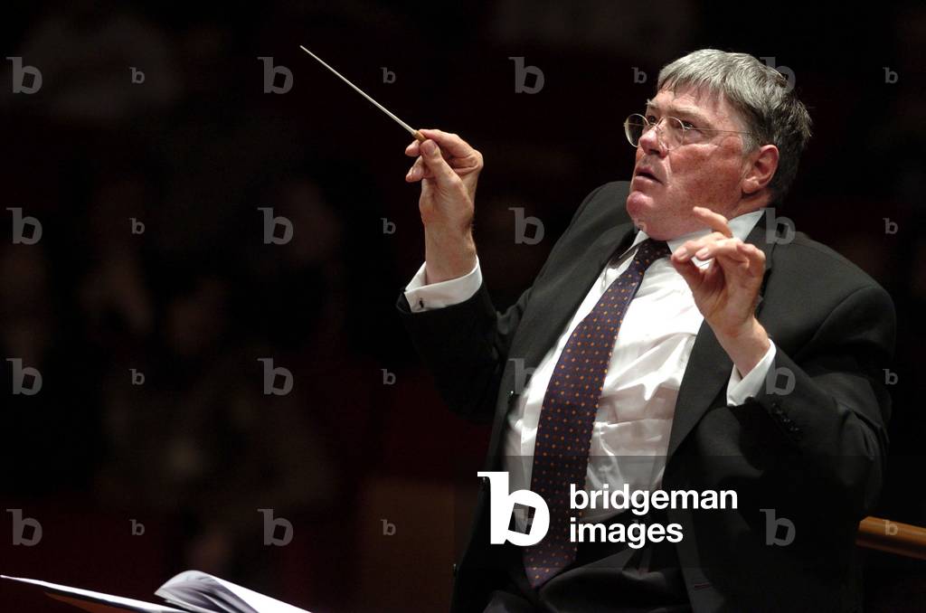 Jeffrey Tate during a concert, Rome, 2004 (photo)