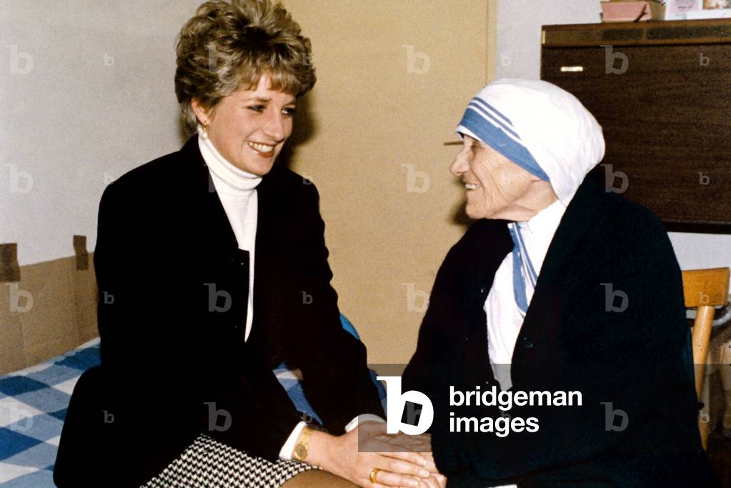 Lady Diana visiting Mother Teresa, Monastere delle Suore della Carita, Rome, 1992 (photo)