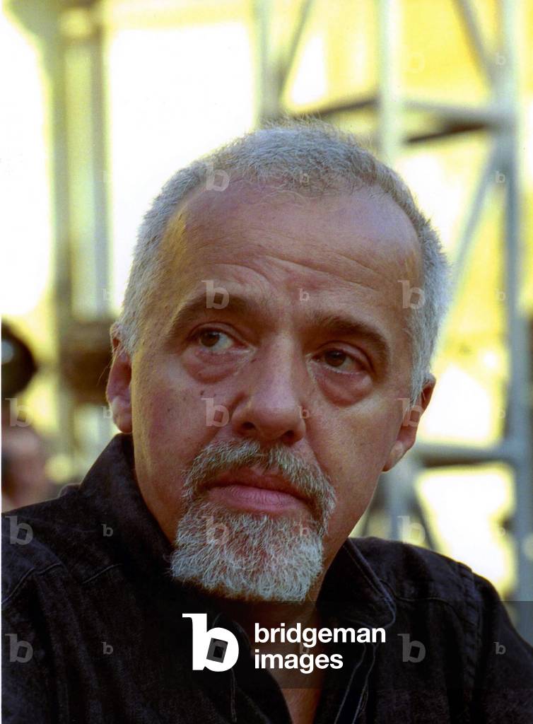 Mantoue 08/09/1999 . Portrait de l'ecrivain bresilien Paulo Coelho. 
