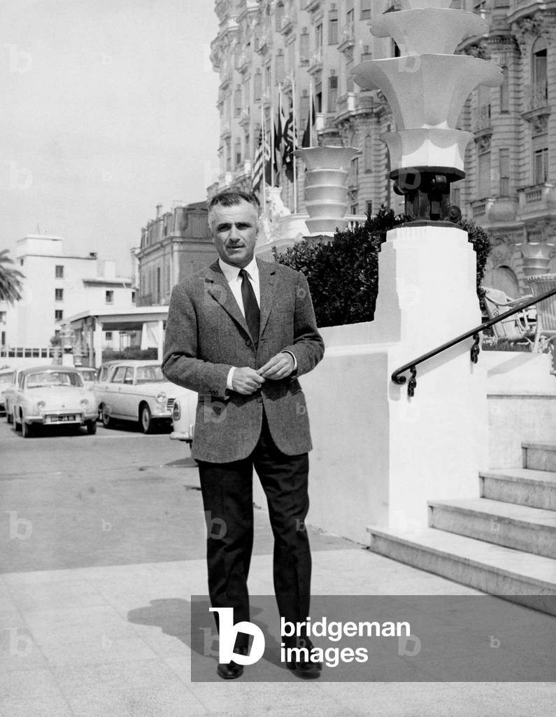 Mario Monicelli, Cannes, 1962 (b/w photo)