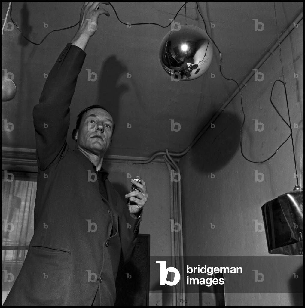 William S. Burroughs (1914-1997) in Paris, 1962 (b/w photo)