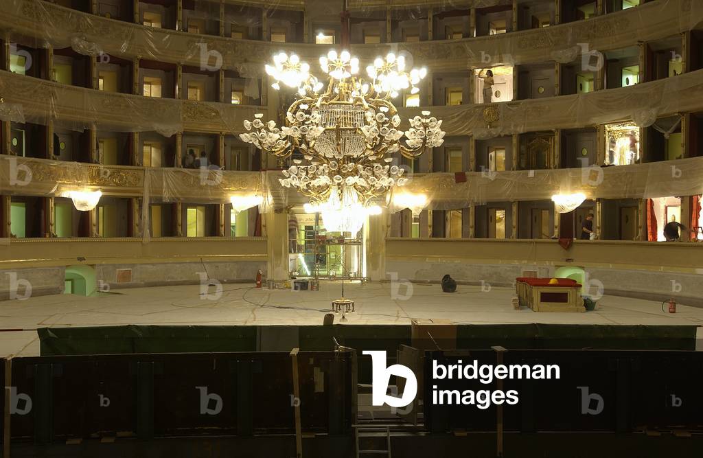 Restoration of the Teatro Alla Scala, Milan 11/10/2004 (photo)