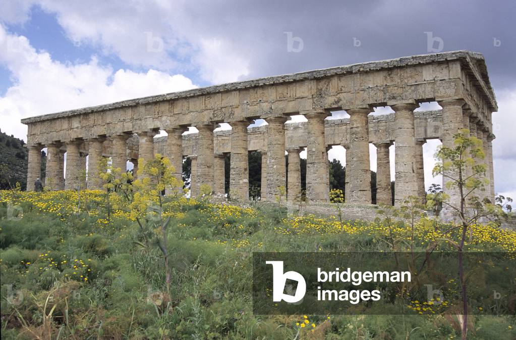 Doric Temple in Segeste in Sicily (Italy).