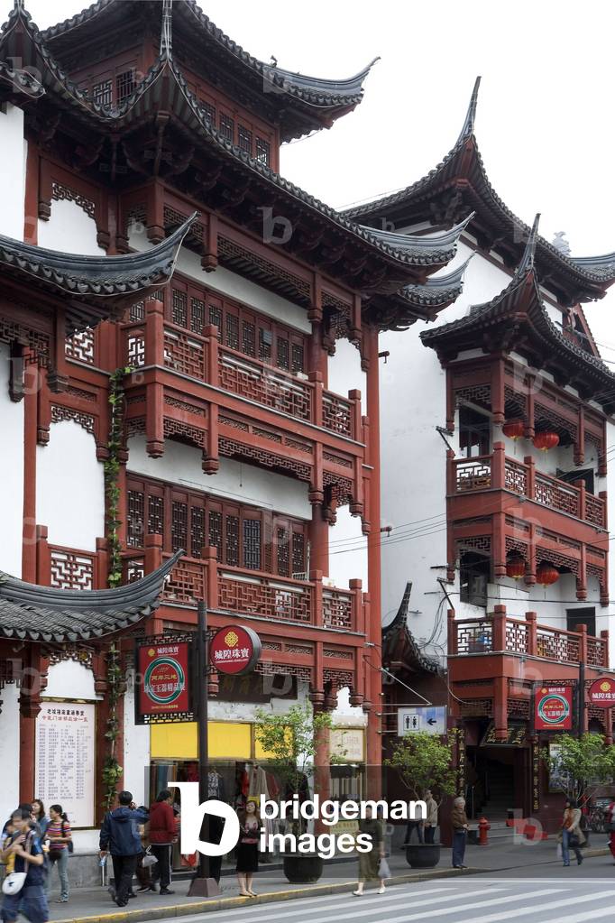 Old town district, Puxi in Shanghai, China.