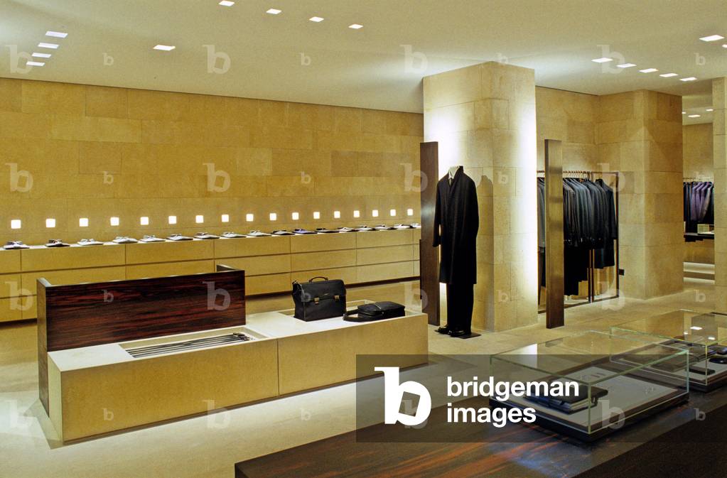 Emporio Armani Store, 149 bld Saint-Germain, Paris 6, France. Emporio Armani settled in 1996 on the premises of the Drugstore Saint-Germain, the seventies of Saint-Germain des Pres