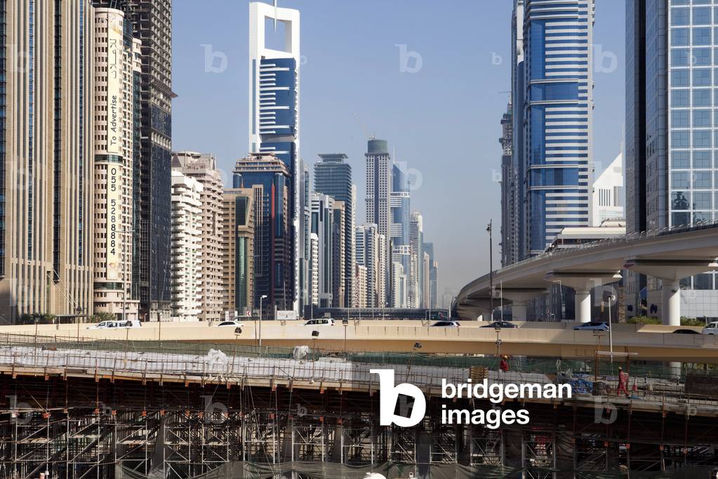 Sheikh Zayed Road Road in Dubai, United Arab Emirates.