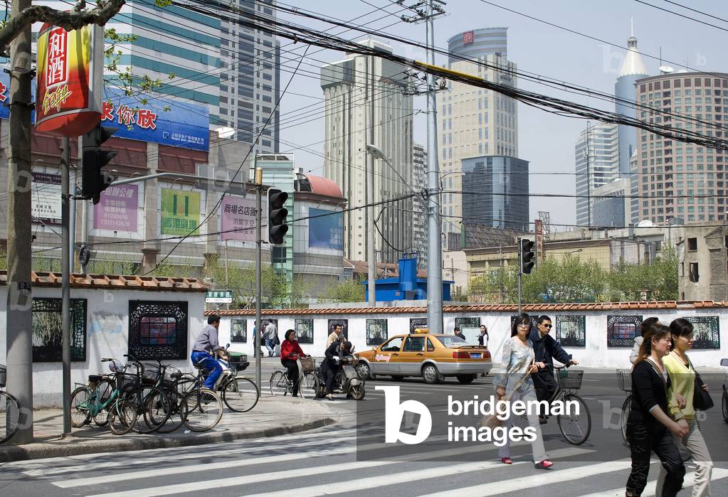 Puxi district in Shanghai, China.