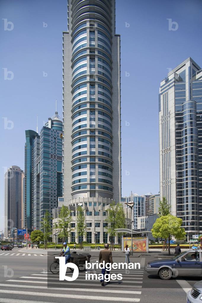 Pudong district in Shanghai, China.