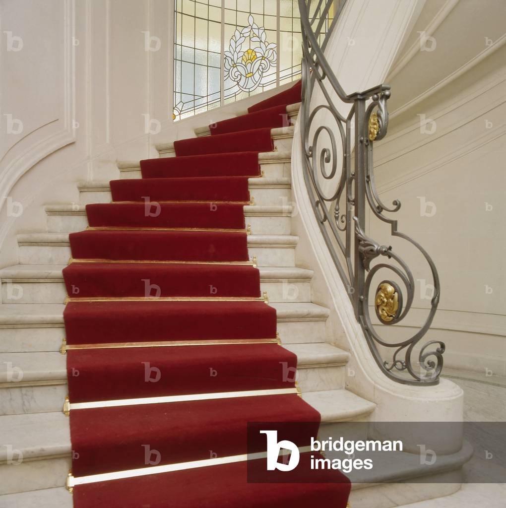 Interior of a Haussmann building in Paris.