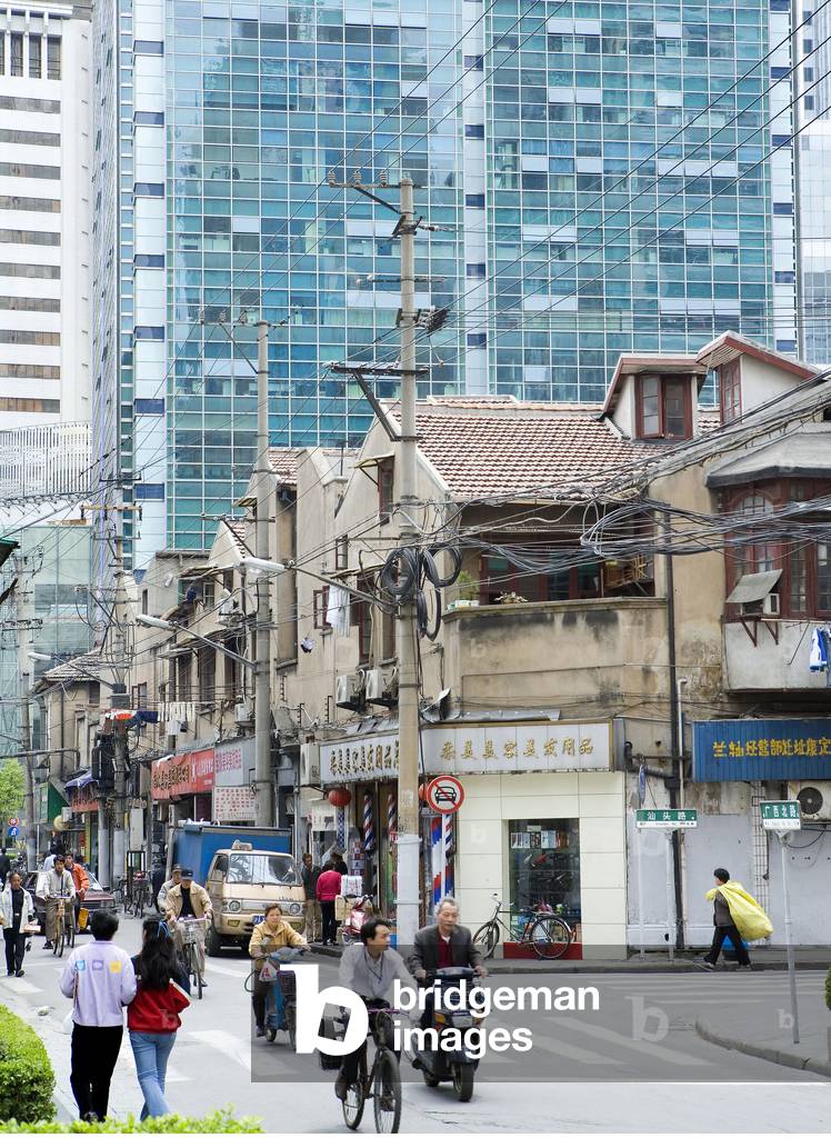 Huangpu (Puxi) district in Shanghai, China.