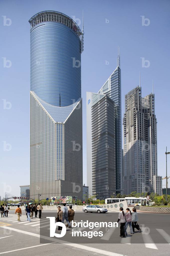 Pudong district in Shanghai, China.