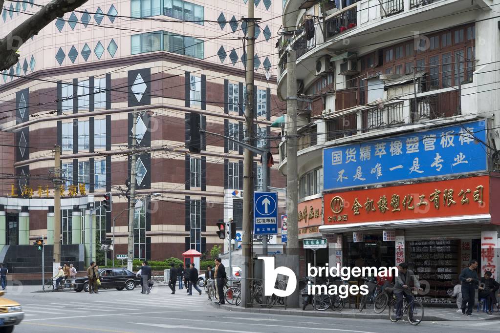 Huangpu (Puxi) district in Shanghai, China.