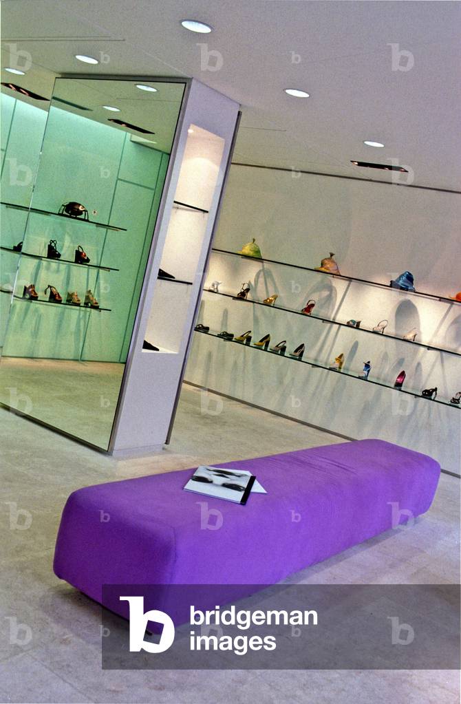 Emporio Armani Store, 149 bld Saint-Germain, Paris 6, France. Emporio Armani settled in 1996 on the premises of the Drugstore Saint-Germain, the seventies of Saint-Germain des Pres