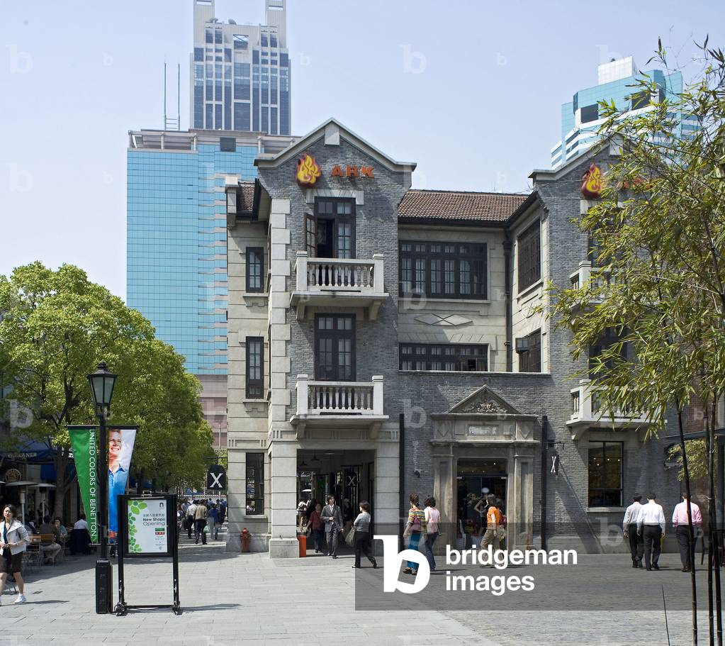 Xitiandi Puxi district in Shanghai, China.