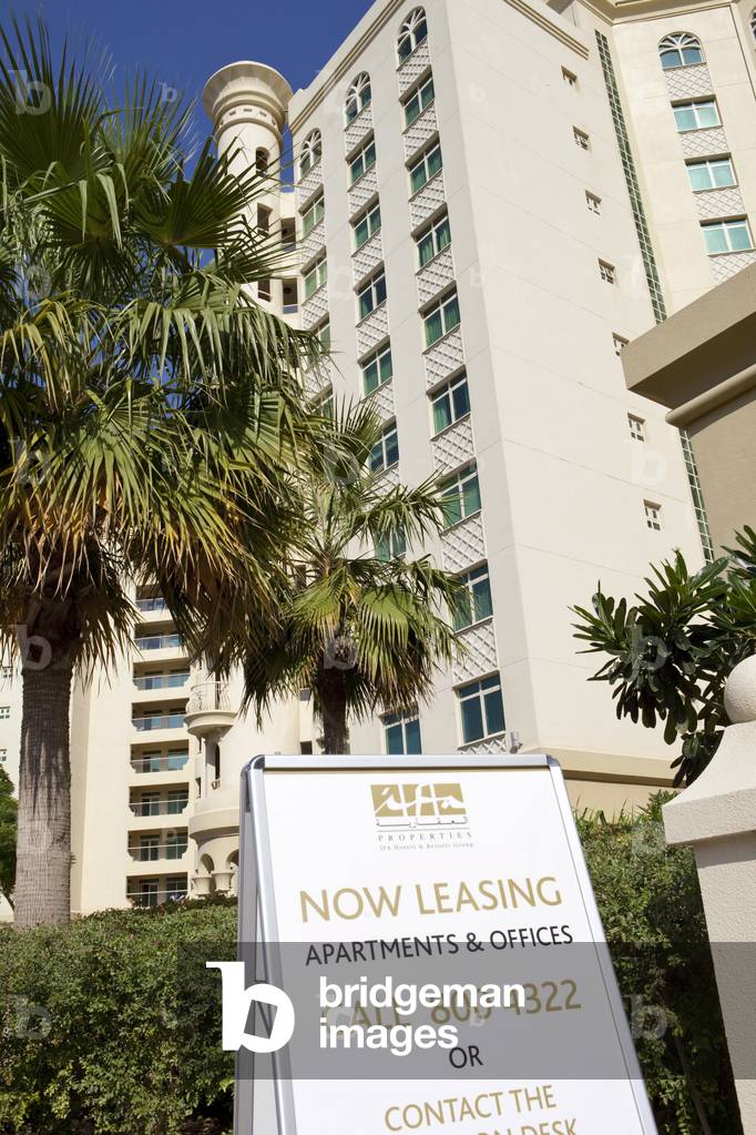 Palm Jumeirah Island in Dubai, United Arab Emirates.