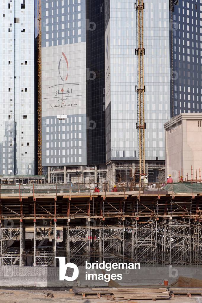 The DIFC district, the financial district, Central Park in Dubai (UAE). Photography 17/12/09.