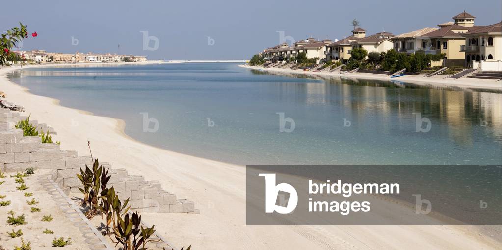 Palm Jumeirah Island in Dubai, United Arab Emirates.
