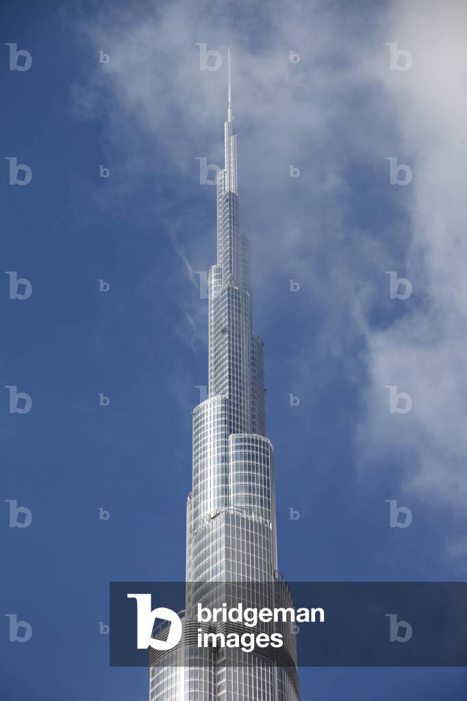 Burj Dubai Tower, in Dubai, United Arab Emirates. Architects SOM, Skidmore Owings Merrill, construction 2009. Photography 17/12/09.