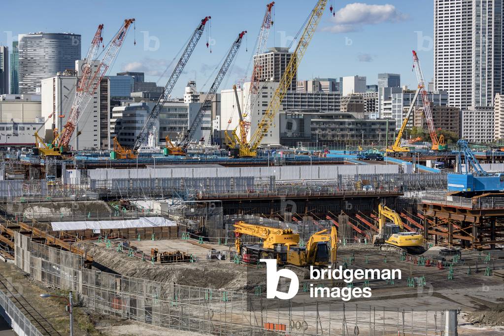 tokyo, olympics games tokyo 2020, olympics venues, olympics venues, tokyo bay, tokyo bay, olympic village construction area, ariake Minami district