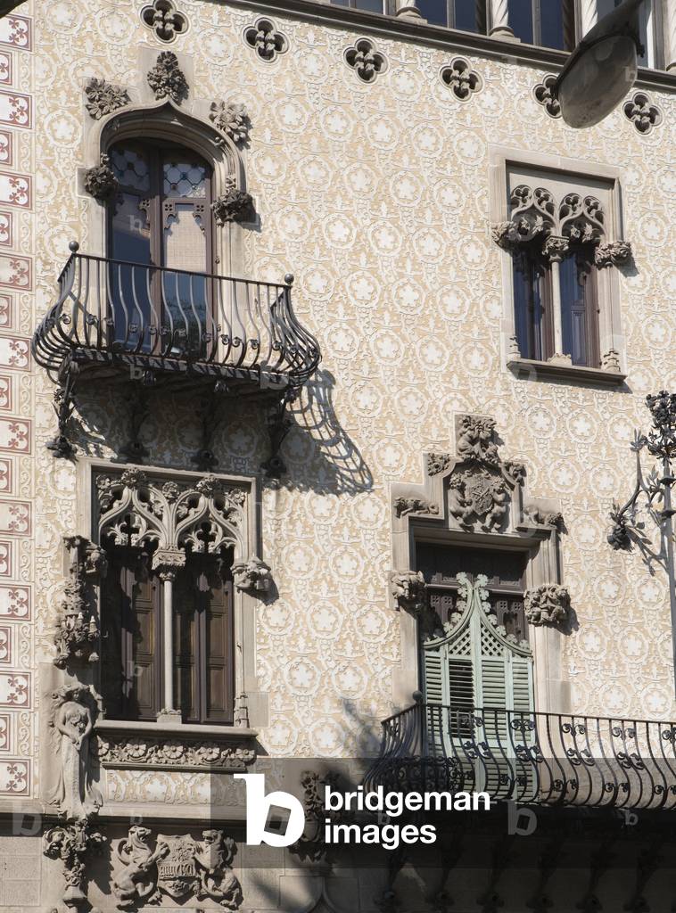 Casa Amatller, Paseig de Gracia in Barcelona (Spain). Architect Josep Puig Cadafalch (1867-1956), 1898-1900. Photography 10/06/07.
