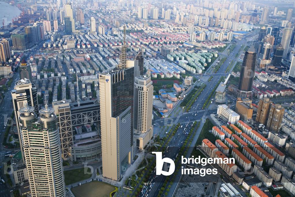 Pudong district in Shanghai, China.