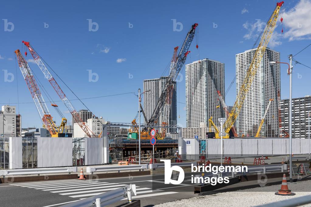 tokyo, olympics games tokyo 2020, olympics venues, olympics venues, tokyo bay, tokyo bay, olympic village construction area, ariake Minami district