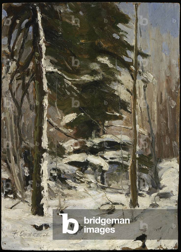 Edge of the Wood, c.1914 (oil on board)