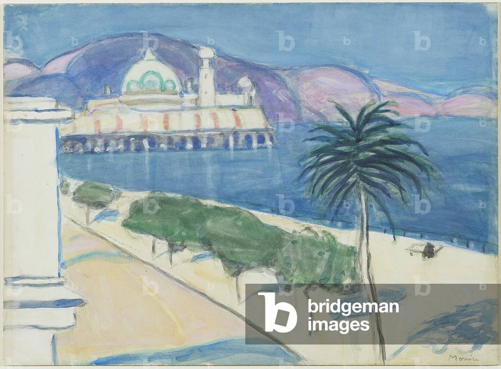 Casino by the Sea, c.1921 (graphite & w/c on wove paper mounted on board)