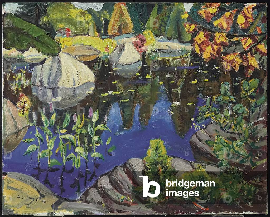 Lily Pond, Georgian Bay, 1948 (oil on canvas)