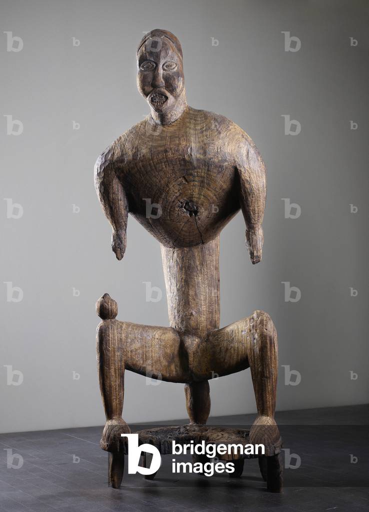 Male Figure (Commemorative Portrait of King Nguambo of the Kingdom of Bakassa), late 19th century-early 20th century (wood)