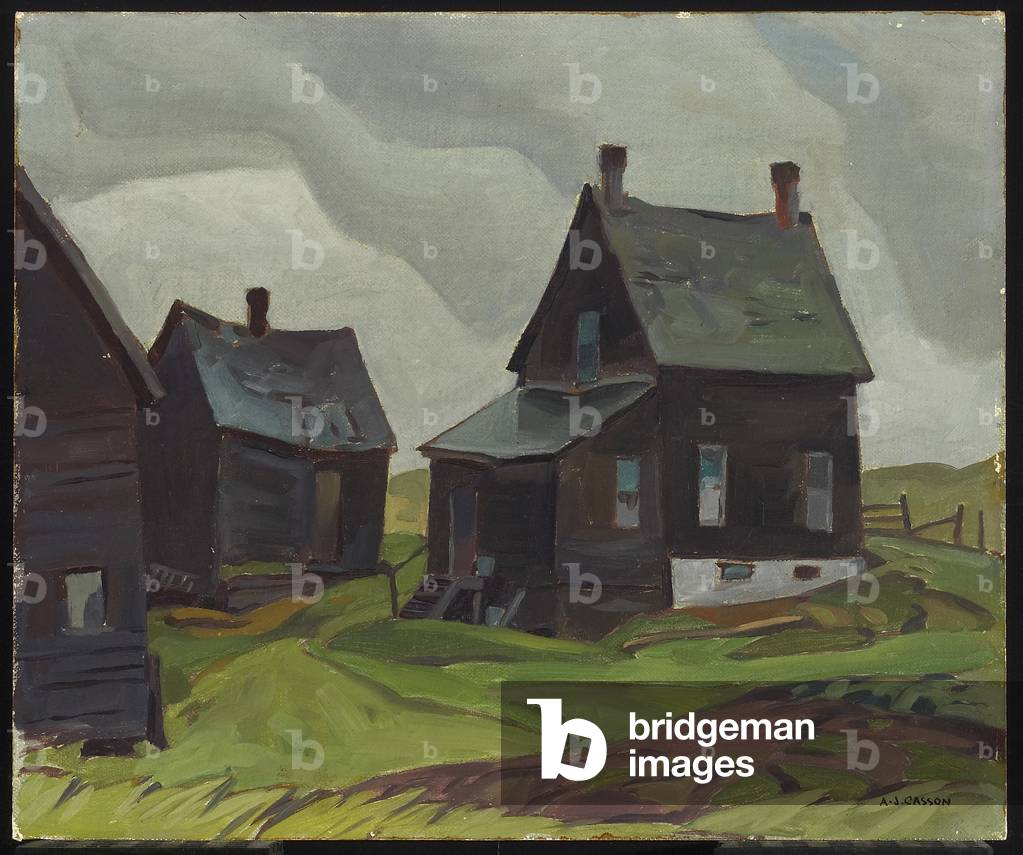 Rain, Wilberforce, 1942 (oil on canvas board)