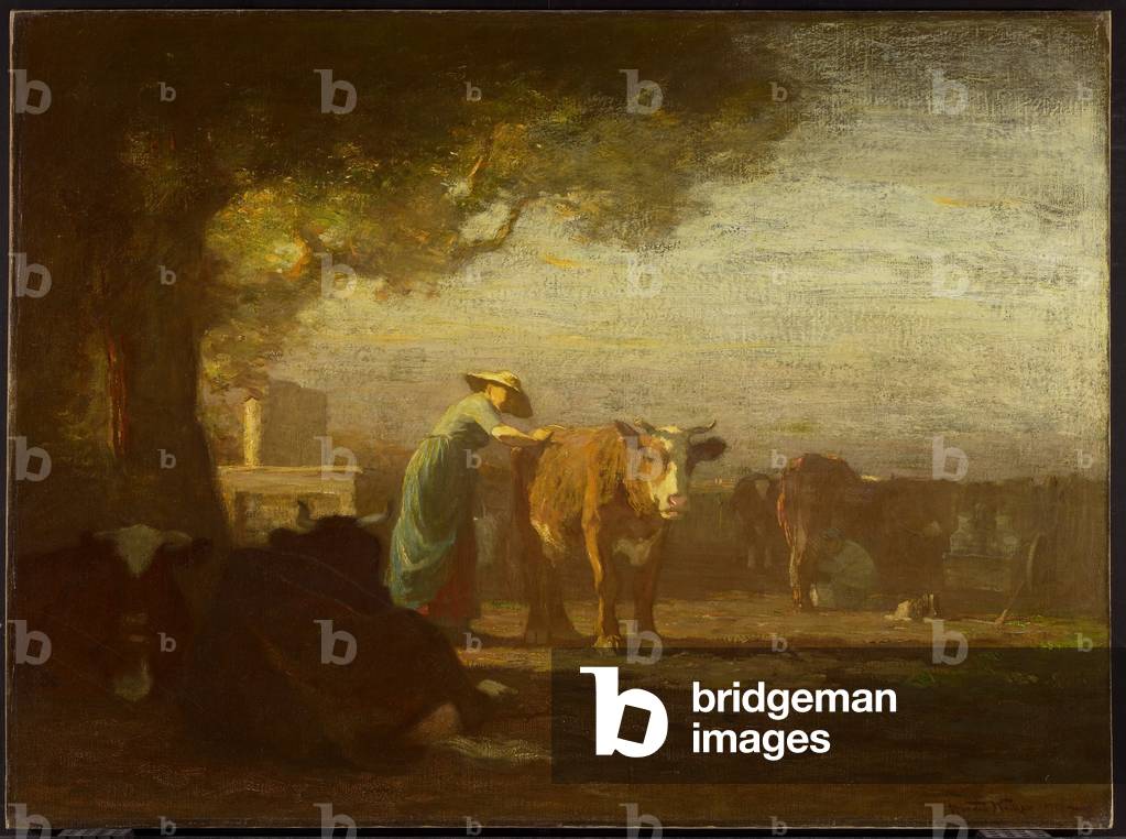 The Milkyard, c.1908 (oil on canvas)