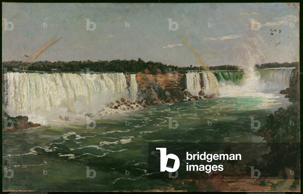 Niagara Falls in Summer, 1870 (oil & resinous glazes on canvas)