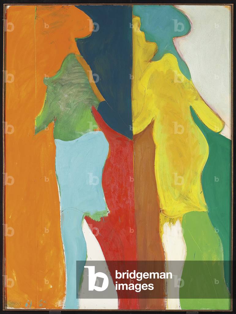 61-62, 1961-62 (oil & graphite on canvas)