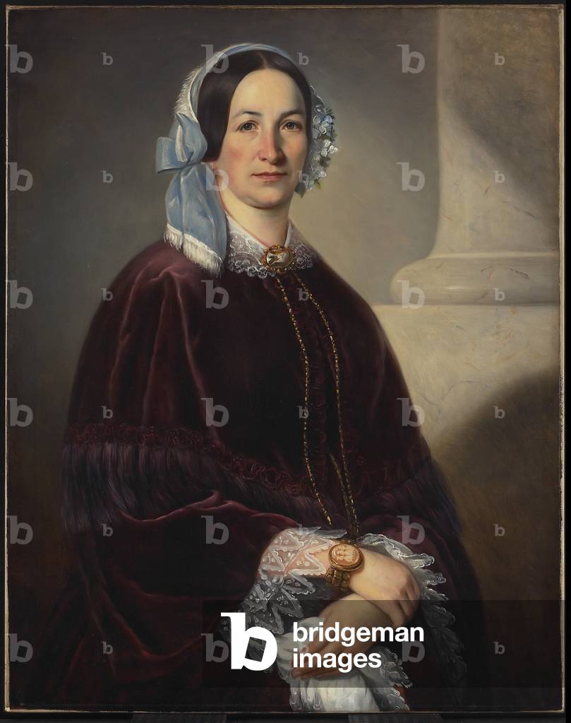 Madame Isaac Dorion, née Adélaide Huot dite St-Laurent, c.1854 (oil on canvas)