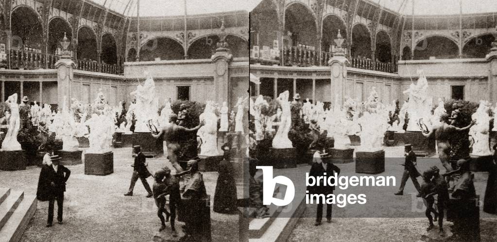 The Grand Palais at the Exposition Universelle, Paris, 1900 (b/w photo)